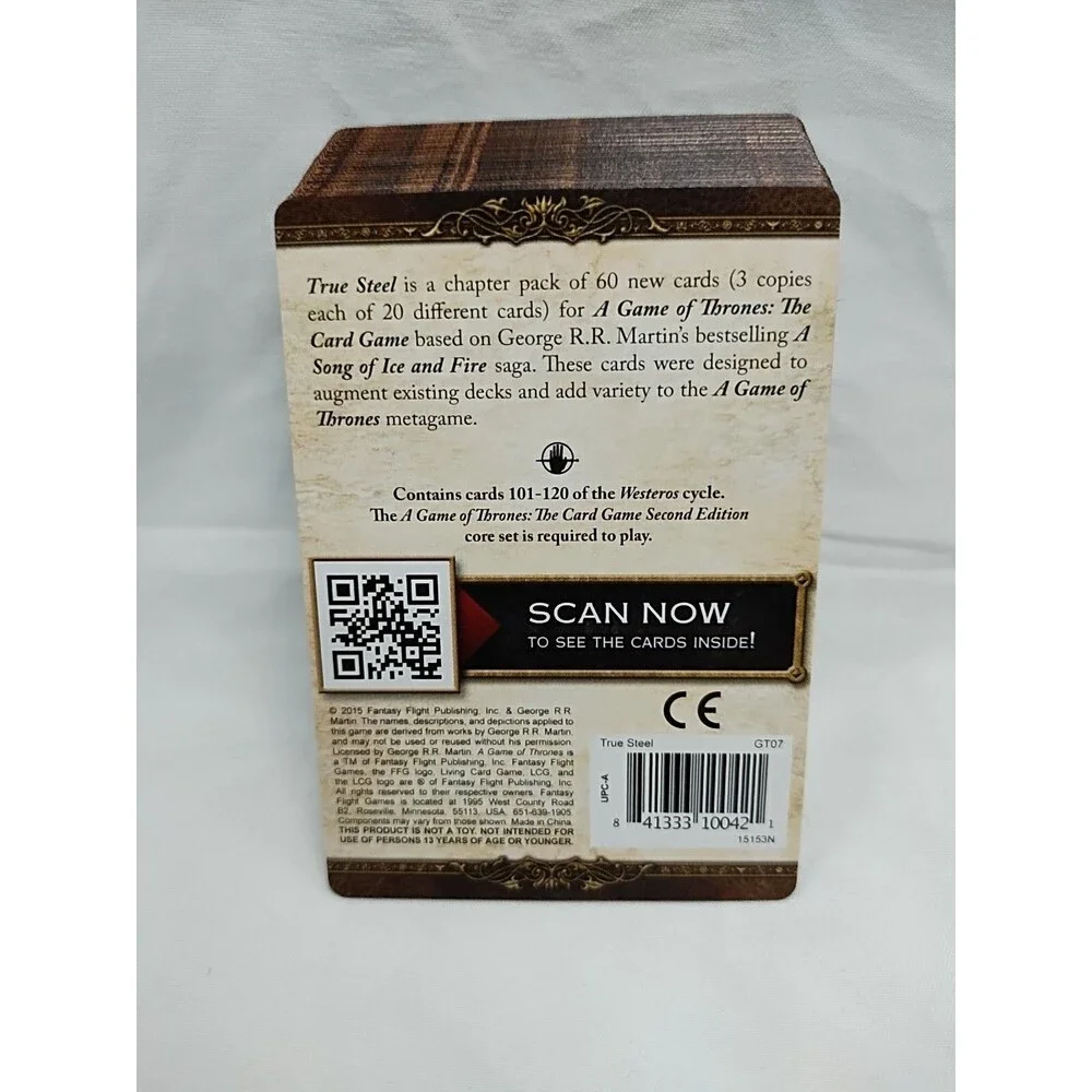 *No Box* True Steel Game Of Thrones LCG Expansion Westeros Cycle Pack 6